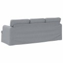 VidaXL Sofa Jasnoszary 142 x 80 x 85 cm Metal