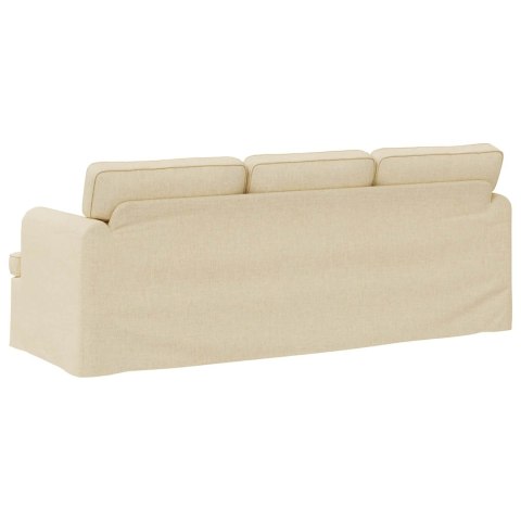 VidaXL Sofa Kremowy 142 x 80 x 85 cm Metal