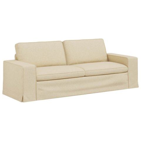 VidaXL Sofa Kremowy 222 x 80 x 82 cm Metal