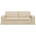 VidaXL Sofa Kremowy 222 x 80 x 82 cm Metal