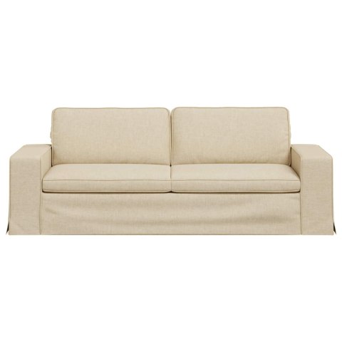VidaXL Sofa Kremowy 222 x 80 x 82 cm Metal