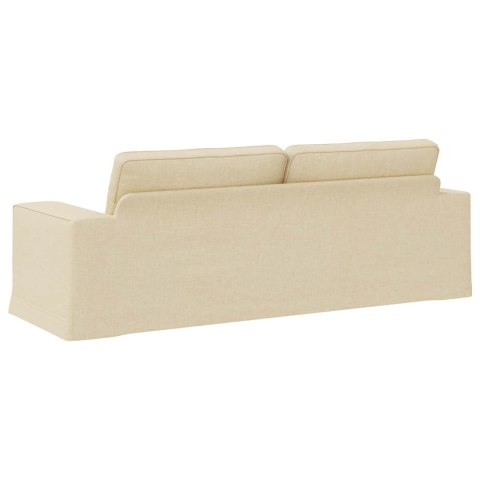 VidaXL Sofa Kremowy 222 x 80 x 82 cm Metal