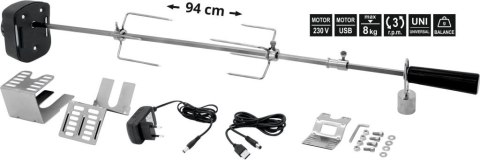 Igła do grillowania 94cm 230V UNI