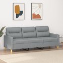 VidaXL Sofa 3-osobowa, jasnoszara, 180 cm, tapicerowana tkaniną