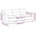 VidaXL Sofa 3-osobowa, jasnoszara, 180 cm, tapicerowana tkaniną