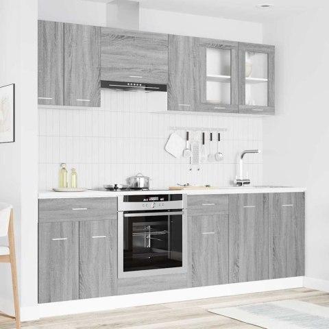 Zestaw szafek kuchennych z szufladą Lyon 8 pcs Szary Sonoma