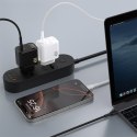 Ładowarka sieciowa GaN z kablem USB-C 45W - biała