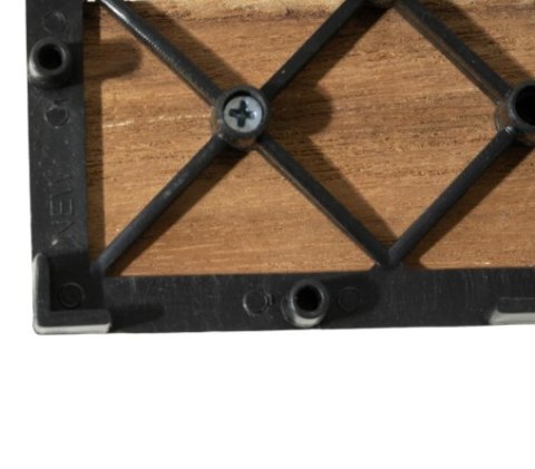 Płytki drewniane teak 30x30 cm na balkon i taras, 22 sztuki