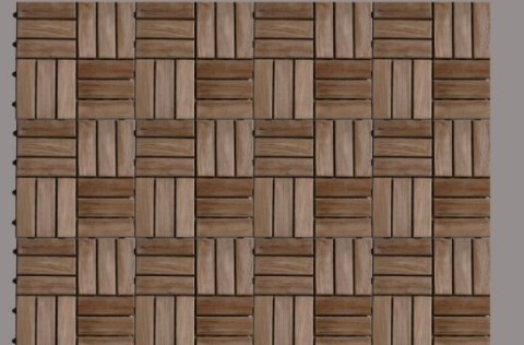 Płytki drewniane teak 30x30 cm na balkon i taras, 22 sztuki