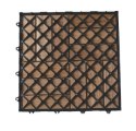 Płytki drewniane teak 30x30 cm na balkon i taras, 22 sztuki