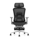 Fotel ergonomiczny ANGEL biurowy obrotowy Homer Czarno-Szary