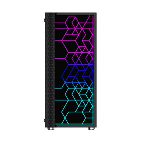 GEMBIRD OBUDOWA FORNAX 2500 MIDI-TOWER (1X USB 3.0, 2X USB 2.0, HD AUDIO, SZKLANY PANEL BOCZNY) CZARNA