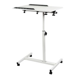 MACLEAN MOBILNE BIURKO/STAND NA LAPTOP, BIAŁE, REGULACJA WYSOKOŚĆ 59-89CM, MAX. 30KG MC-121 W