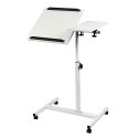 MACLEAN MOBILNE BIURKO/STAND NA LAPTOP, BIAŁE, REGULACJA WYSOKOŚĆ 59-89CM, MAX. 30KG MC-121 W