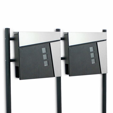 PODWÓJNA SKRZYNKA POCZTOWA NA LISTY Z GAZETNIKIEM WOLNOSTOJĄCA BITUXX