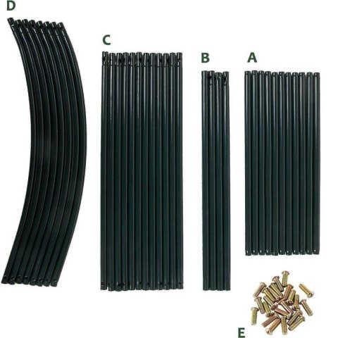 Zestaw 2 ogrodowych łuków do roślin pnących, 240 cm