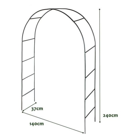 Zestaw 2 ogrodowych łuków do roślin pnących, 240 cm