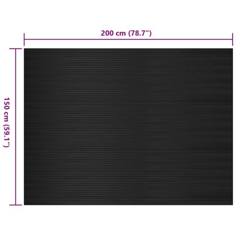 Gumowa mata antypoślizgowa, 1,5 x 2 m, 3 mm, szerokie prążki