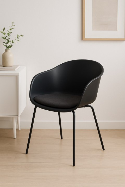 Krzesło Topley Arm czarne