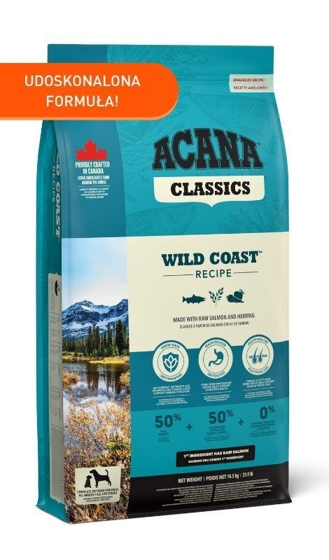 ACANA Wild Coast Dog 14,5kg (WYPRZEDAŻ)