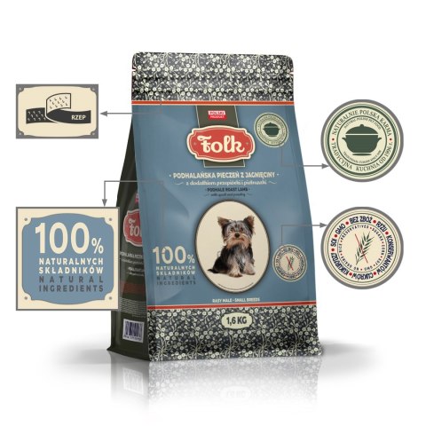 FOLK Podhalańska pieczeń z jagnięciny z dodatkiem przepiórki i pietruszki 1.6kg