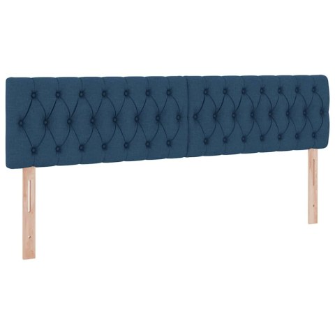 VidaXL Łóżko z miejscem na przechowywanie i materacem Niebieski