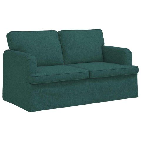 VidaXL Sofa 2 pcs Ciemna zieleń Metal