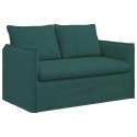VidaXL Sofa 2 pcs Ciemna zieleń Metal