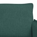 VidaXL Sofa 2 pcs Ciemna zieleń Metal