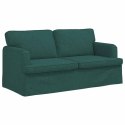 VidaXL Sofa 2 pcs Ciemna zieleń Metal