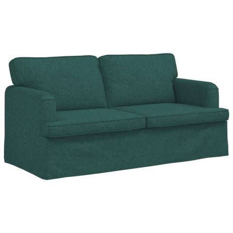 VidaXL Sofa 2 pcs Ciemna zieleń Metal