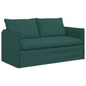 VidaXL Sofa 2 pcs Ciemna zieleń Metal
