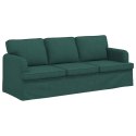 VidaXL Sofa 2 pcs Ciemna zieleń Metal