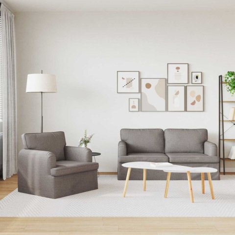 Sofa 2 pcs Ciemnoszary Metal