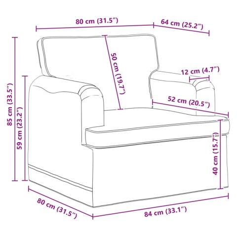 Sofa 2 pcs Kremowy Metal