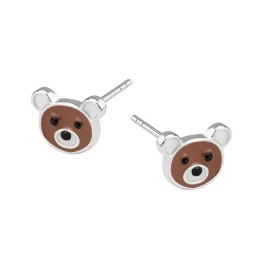 Srebrne kolczyki KSE6207 - Emalia