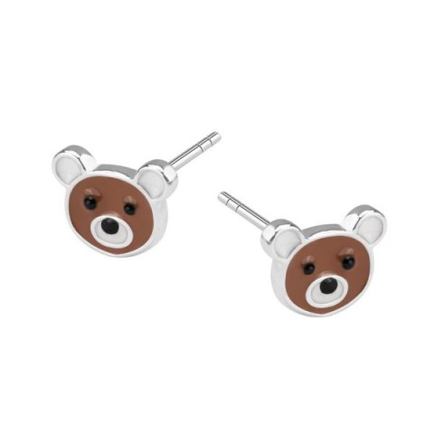 Srebrne kolczyki KSE6207 - Emalia