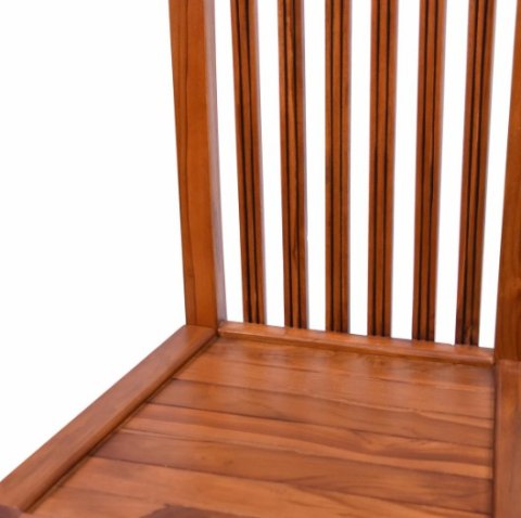 Krzesła teakowe Divero BOLERO, składane, 2 sztuki