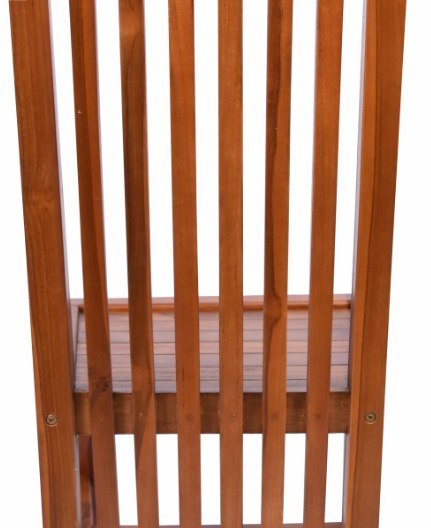 Krzesła teakowe Divero BOLERO, składane, 2 sztuki