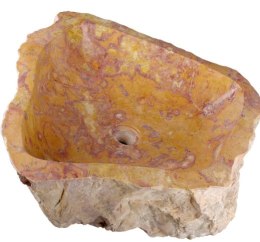 Marmurowa umywalka Savona naturalna 35-40 cm, ręcznie rzeźb.