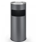 Stojący popielniczka z koszem 17L antracyt stal nierdzewna