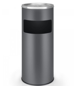Stojący popielniczka z koszem 17L antracyt stal nierdzewna