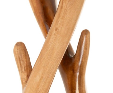 Wieszak stojący z mahoniu, ręcznie rzeźbiony, unikalny 190cm