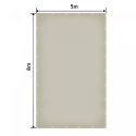 Wodoodporna plandeka z oczkami 5x8 m, szara, 650g/m², UV