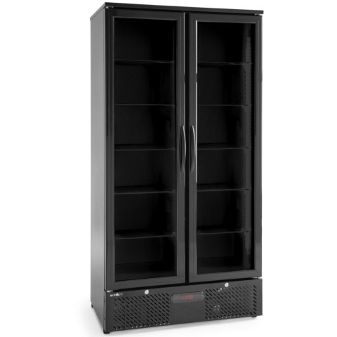 Lodówka chłodziarka barowa 2-drzwiowa 8 półek LED 384 l 365 W