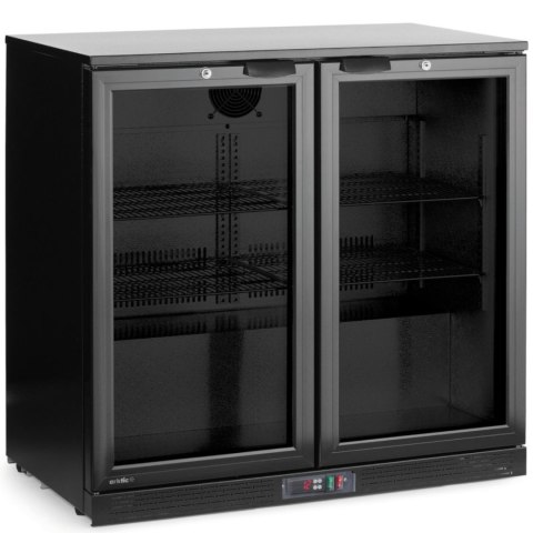 Lodówka chłodziarka barowa na napoje 2-drzwiowa LED 158 l 160 W 90x53x87 cm