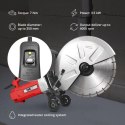 Przecinarka piła elektryczna do betonu asfaltu kamienia 120 mm 4000 obr./min 3500 W