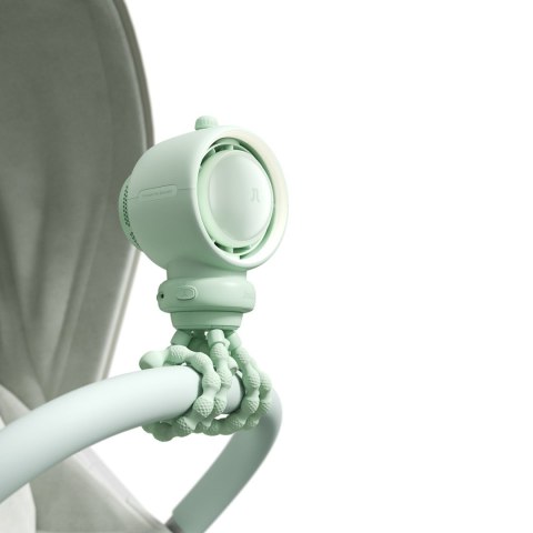 Wentylator mini wiatrak z elastycznymi nóżkami filtrem 5000mAh - zielony