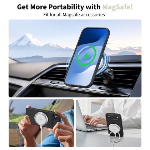 Etui case plecki na iPhone 17 Air MagSafe Silicone - czarne