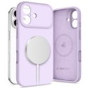 Etui case plecki na iPhone 17 MagSafe Silicone - fioletowe